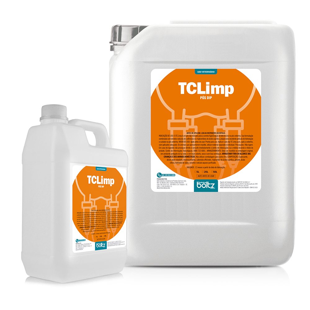 TCLIMP - Higienizador para tetos bovinos - Química Boltz